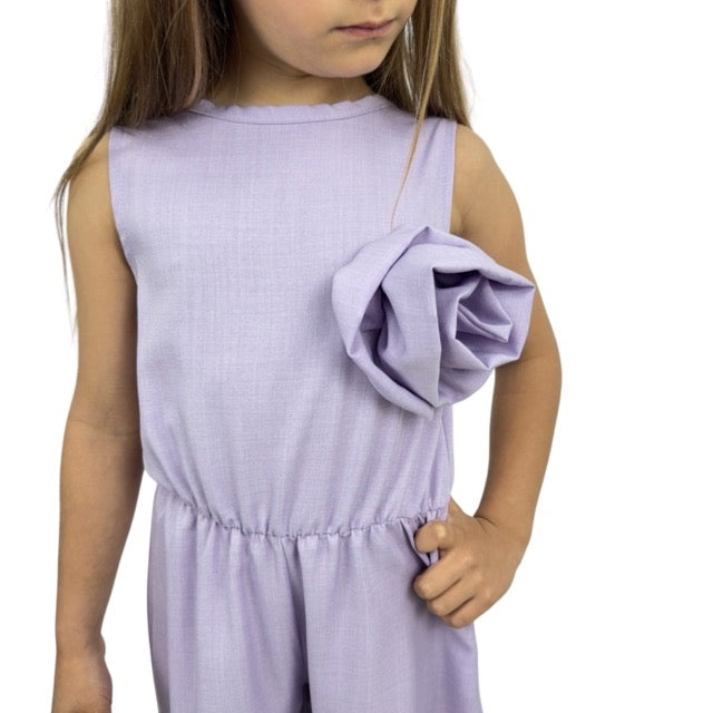 Tuta Bimba Con Rosone e scollo