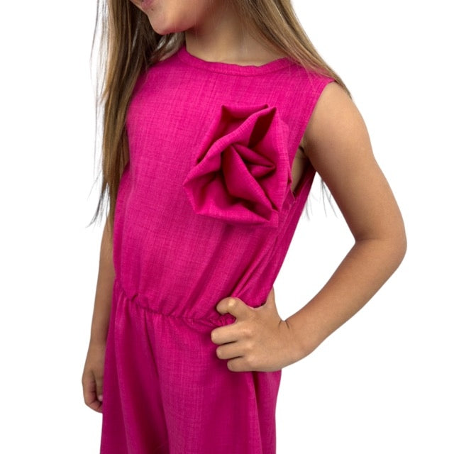 Tuta Bimba Con Rosone e scollo