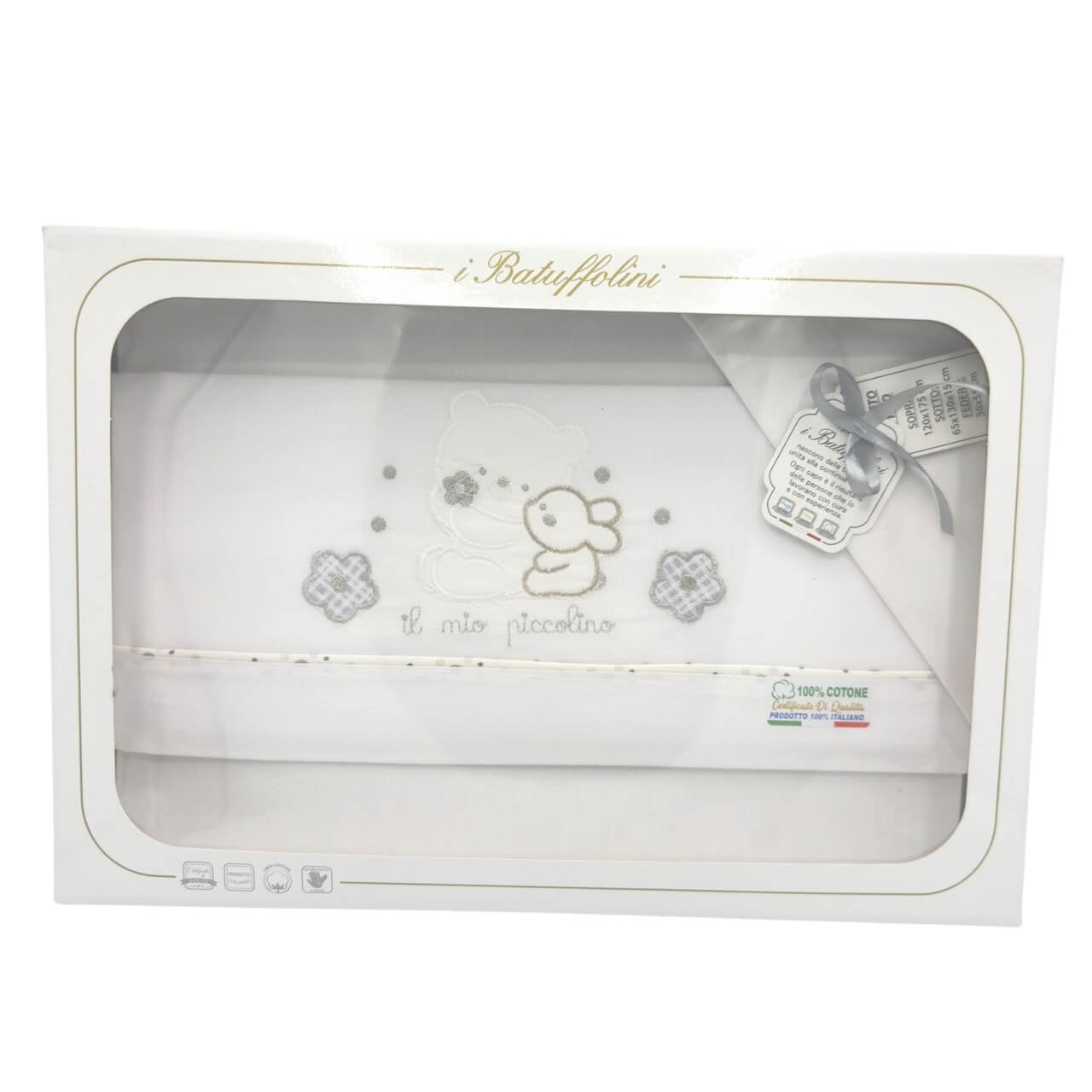 Completo Culla/Lettino Batuffolini 100% Cotone