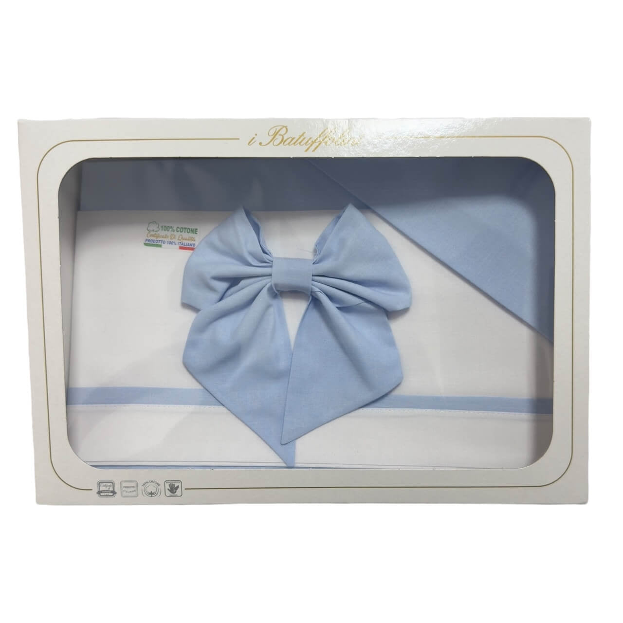 Completo Ficco Culla/Lettino Batuffolini 100% Cotone