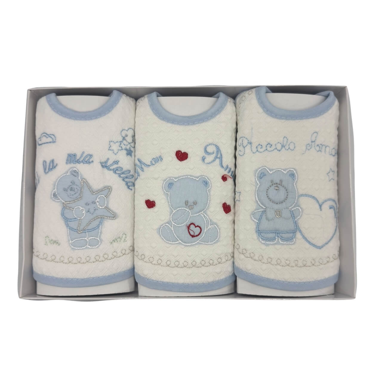 3 Bavette Ricamate Irge con Laccetti