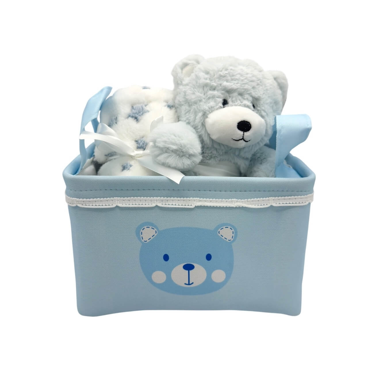 Cesto Plaid Passeggino 70x90 cm Con Pupazzo