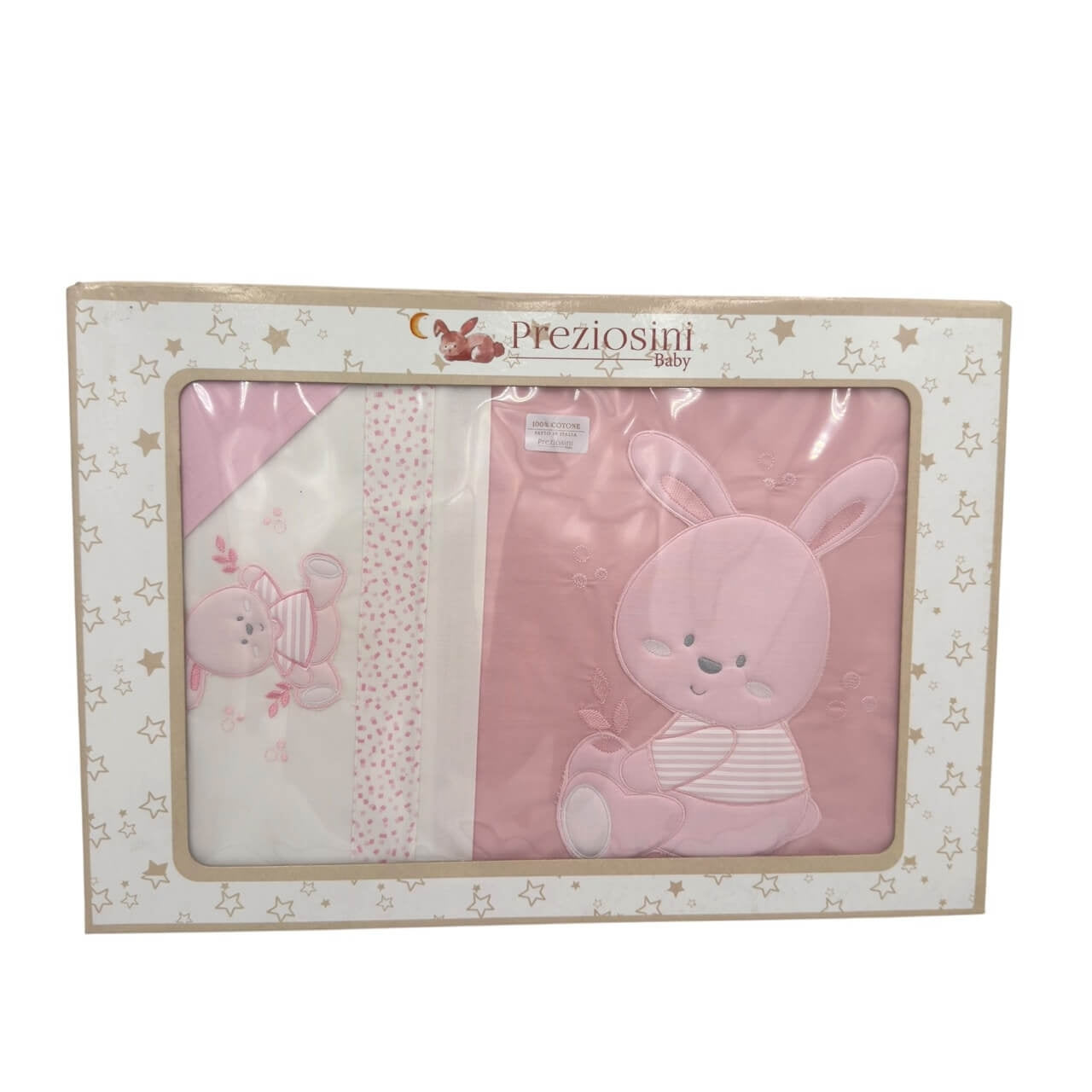 Completo Lenzuola + Piumone sfoderatile + Federa Carrozzina