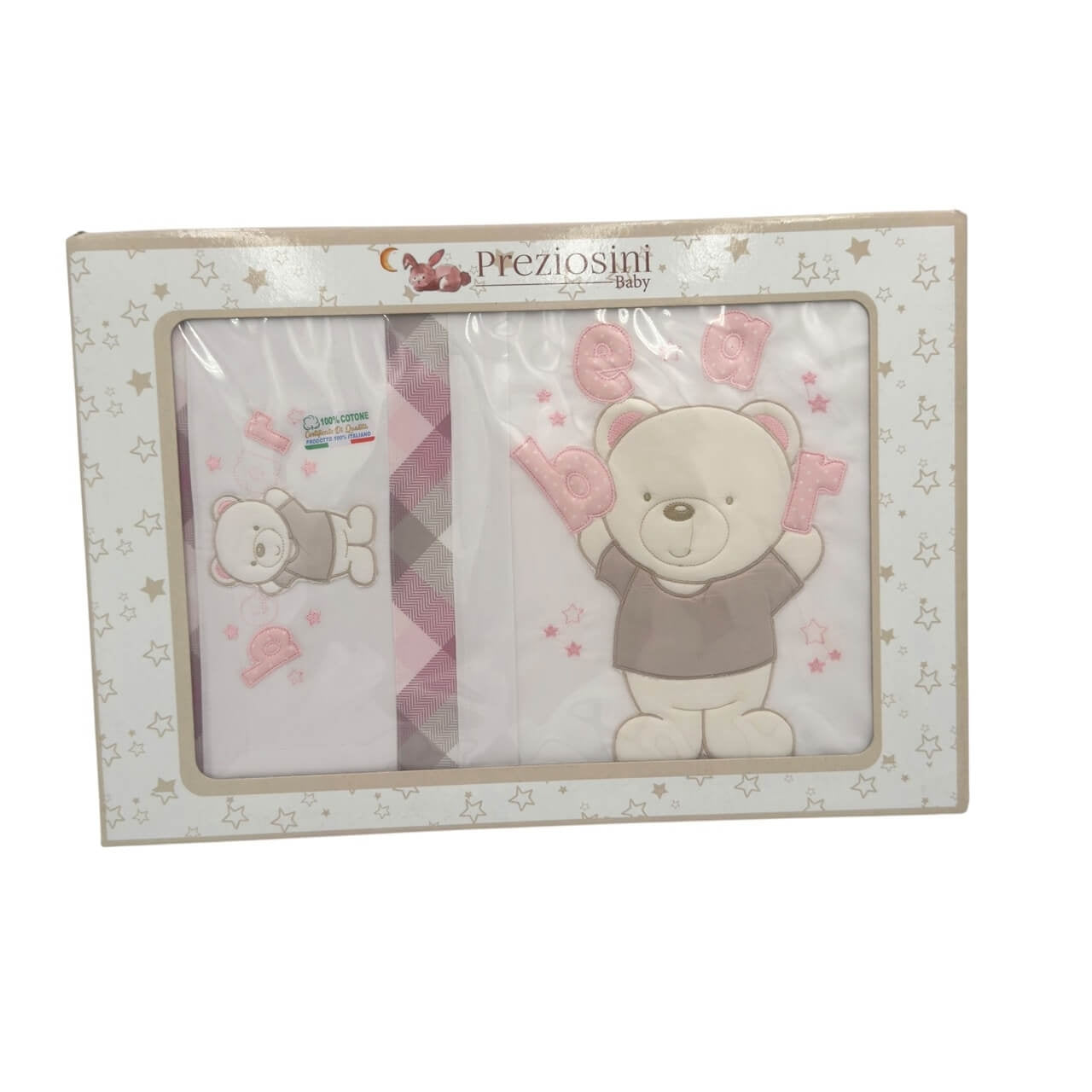 Completo Lenzuola + Piumone sfoderatile + Federa Carrozzina