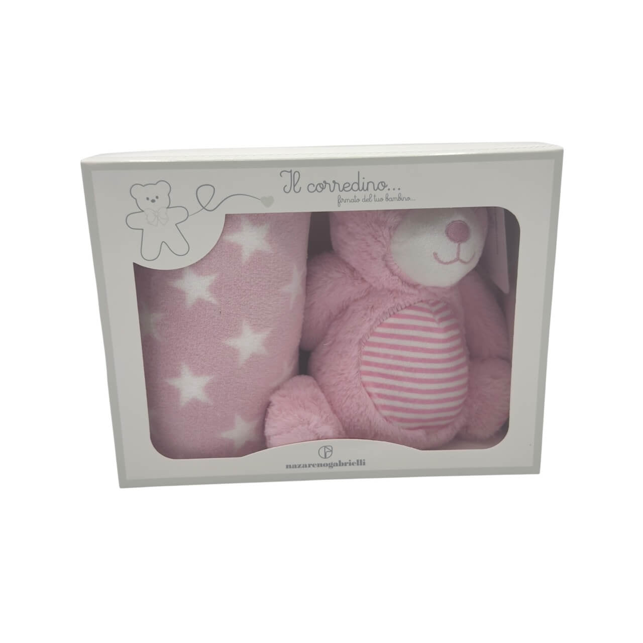 Plaid Passeggino Nazareno Gabrielli Con Pupazzo 70x90 cm