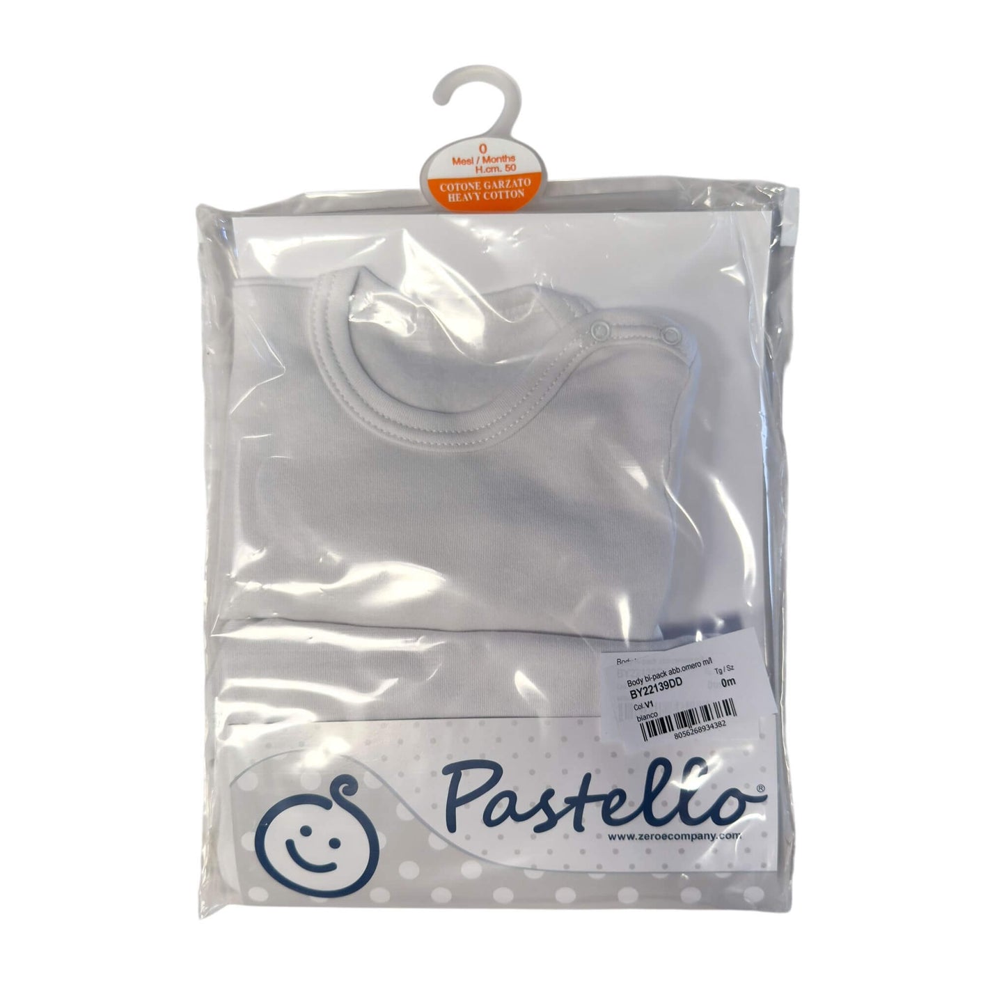 2 Body Manica Lunga Caldo Cotone Pastello