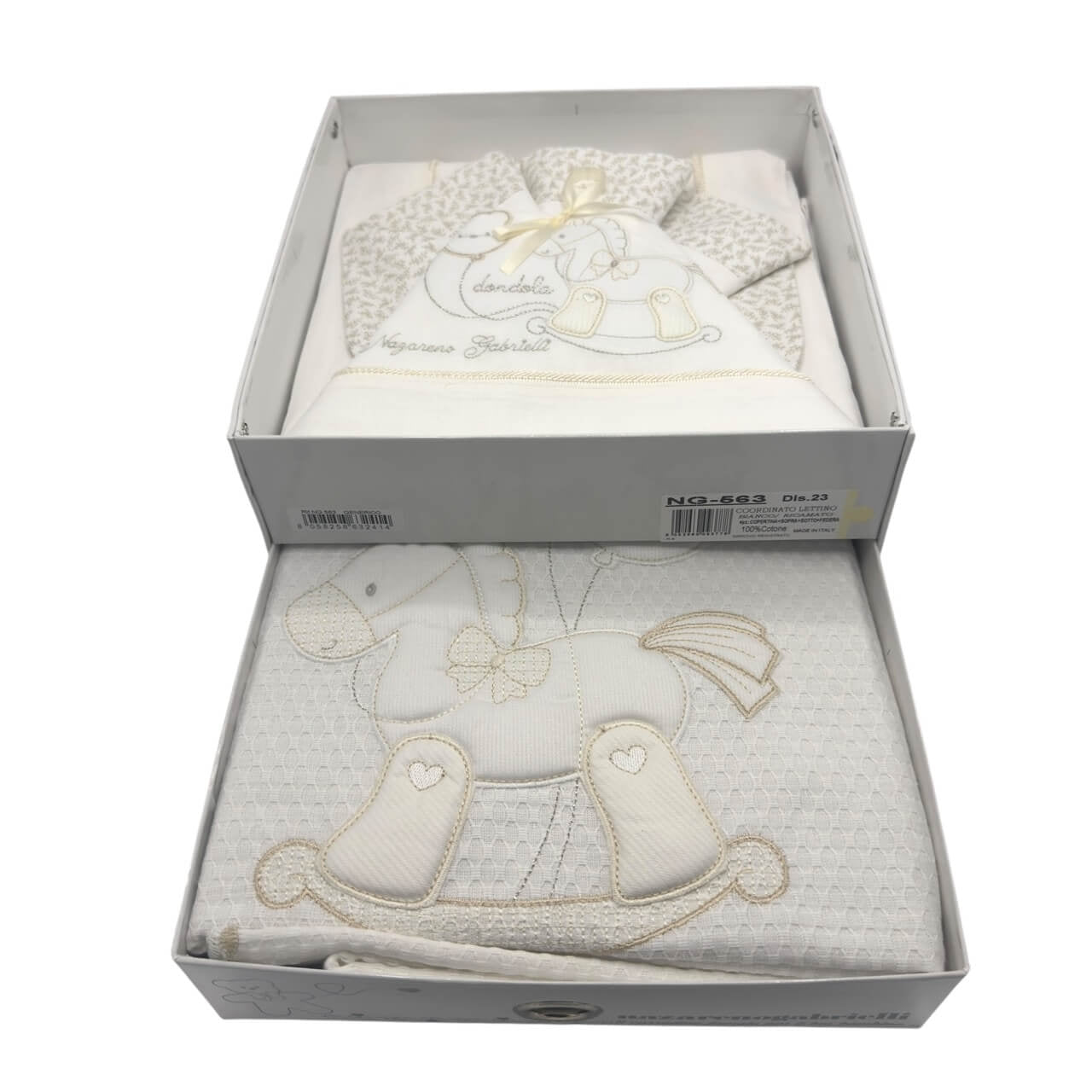 Completo Lenzuola + Copertina Cotone Lettino