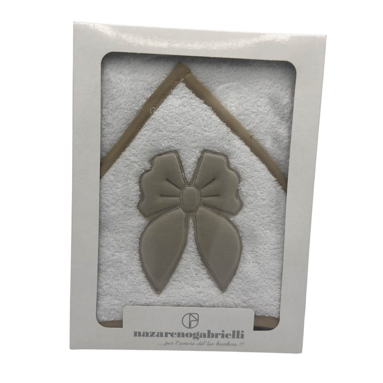 Triangolo accappatoio Ricamato Nazareno Gabrielli