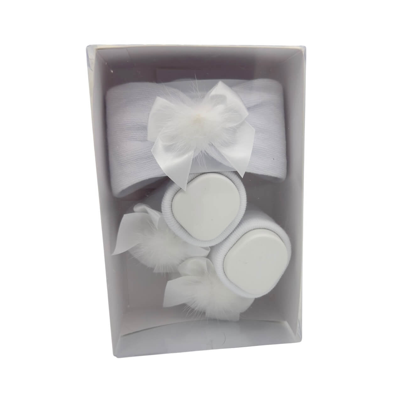 Set fascetta+scarpe in Caldo Cotone