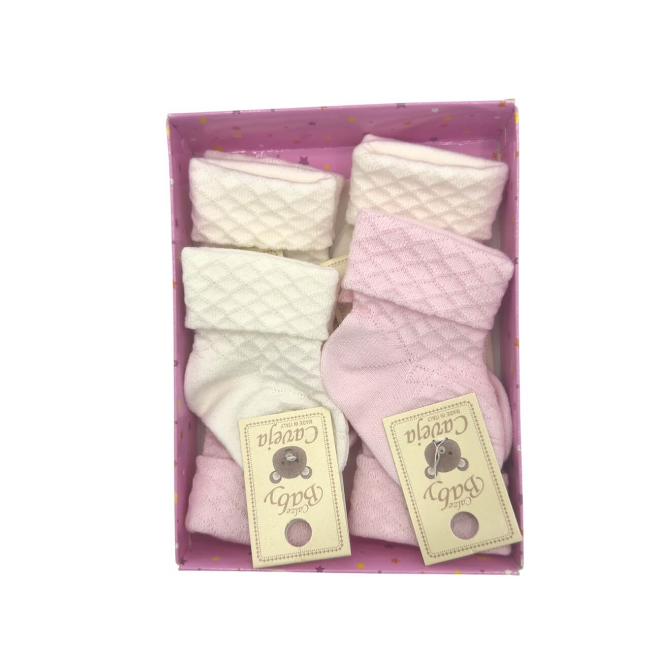 6 Calzini in caldo Cotone 0/3 Mesi