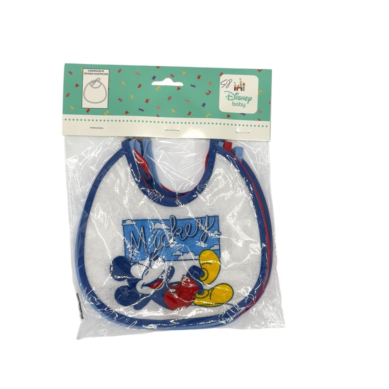 6 Bavette Mickey Mouse Disney