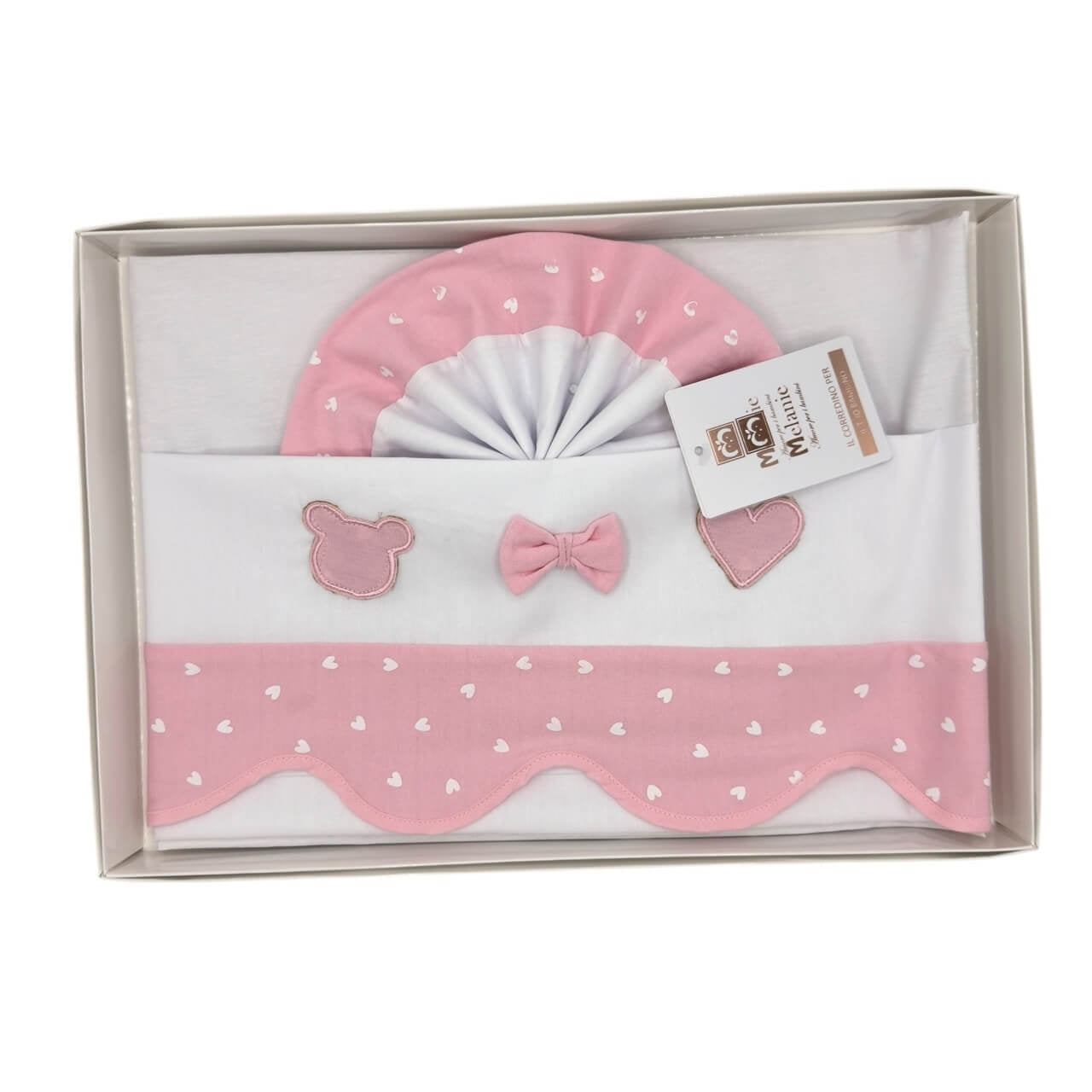 Completo Carrozzina Melanie 100% Cotone