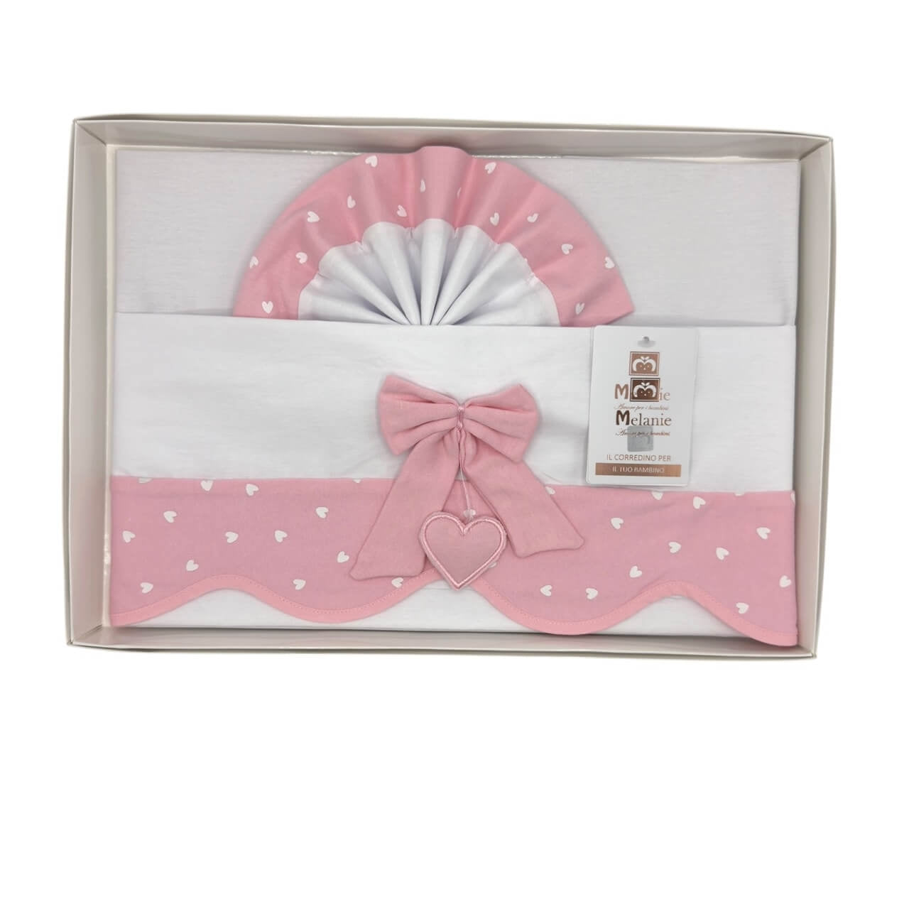 Completo Carrozzina Melanie 100% Cotone