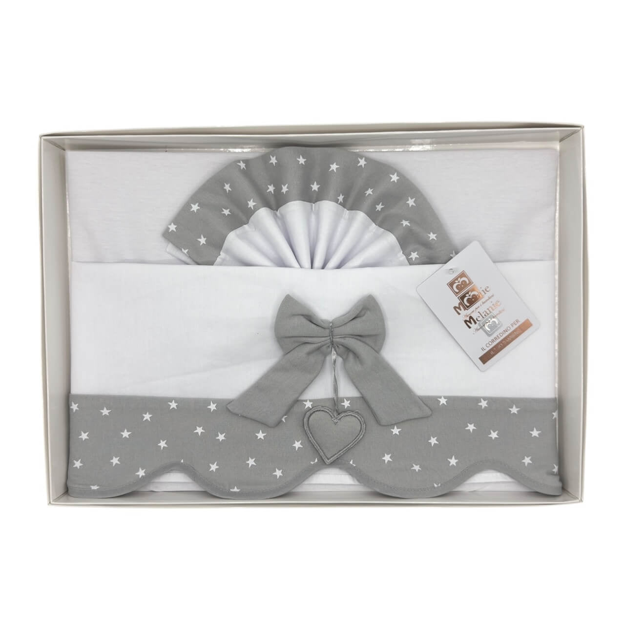 Completo Carrozzina Melanie 100% Cotone