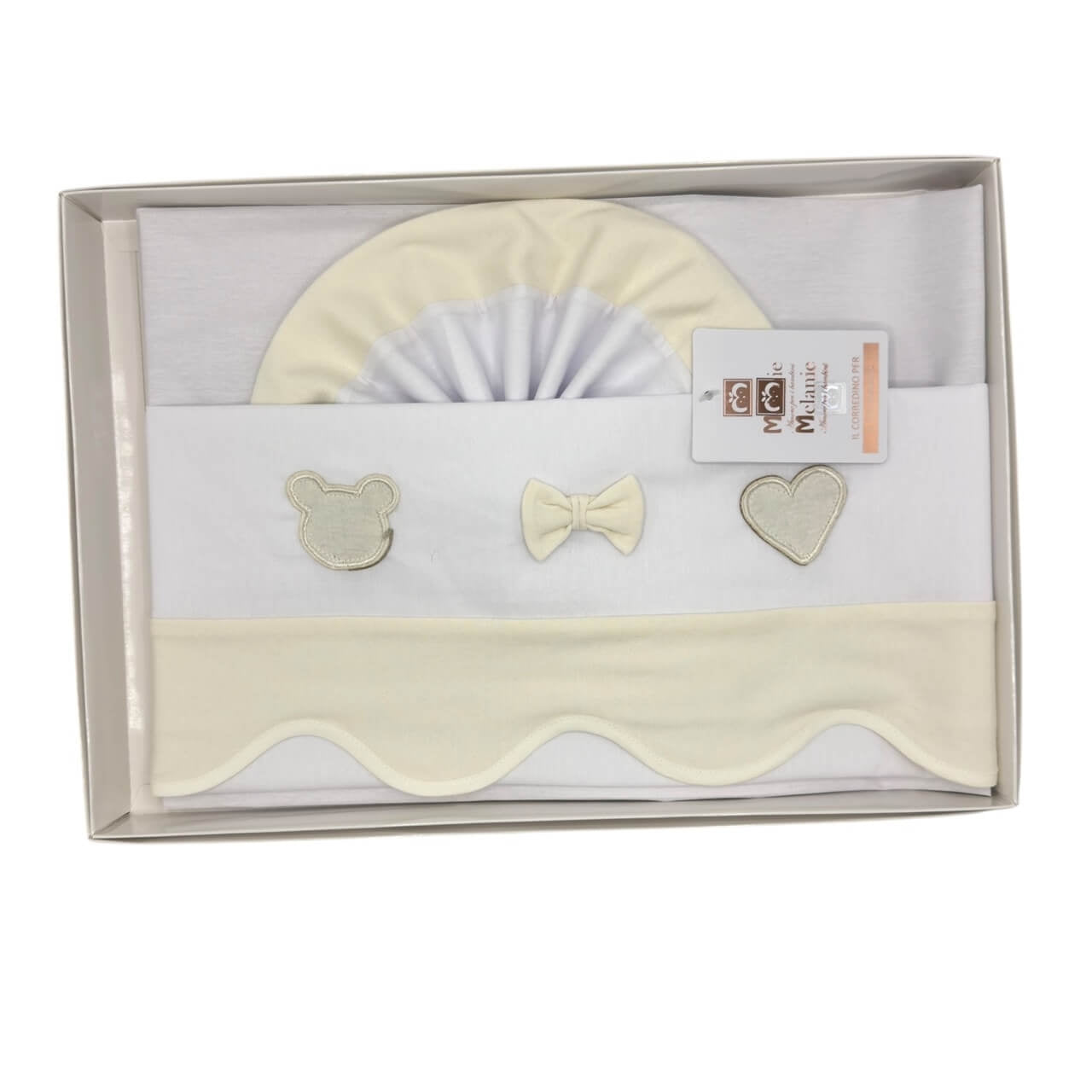 Completo Carrozzina Melanie 100% Cotone