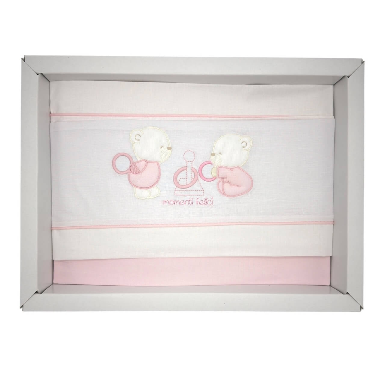 Completo Carrozzina Pastello 100% Cotone