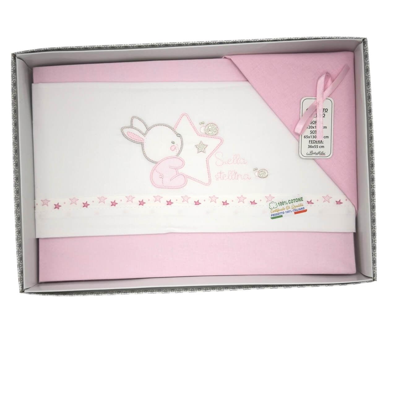 Completo Culla/Lettino Batuffolini 100% Cotone
