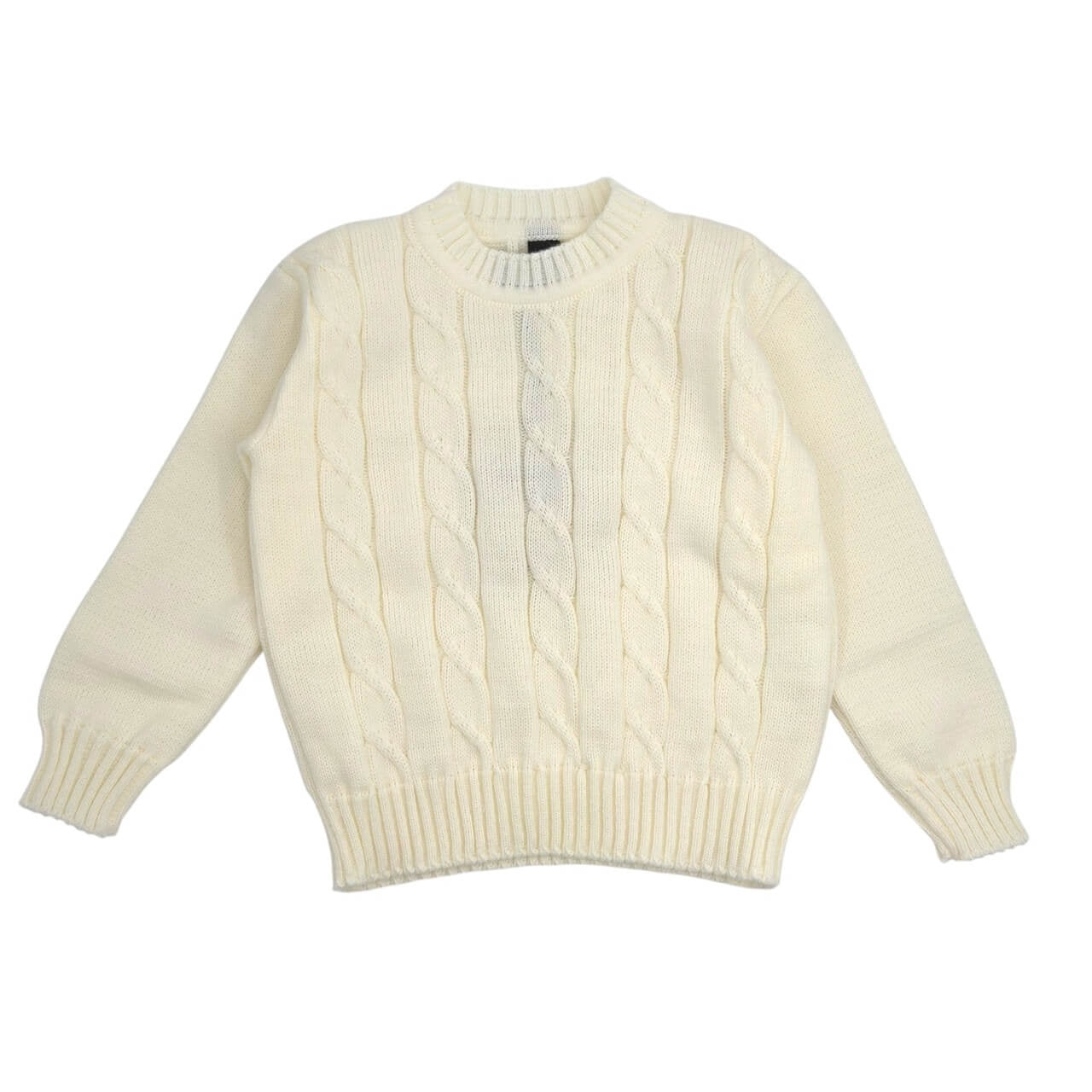 Maglione Treccie Girocollo Bimbo