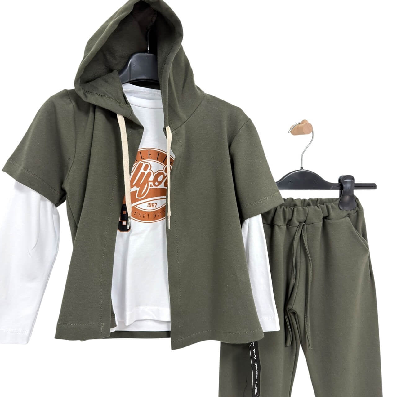 Completo 3 pezzi Bimbo cotone