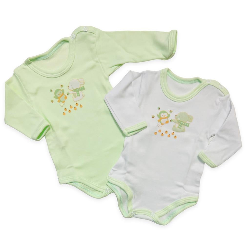 2 Body Manica Lunga Caldo Cotone Pastello - Mstore016