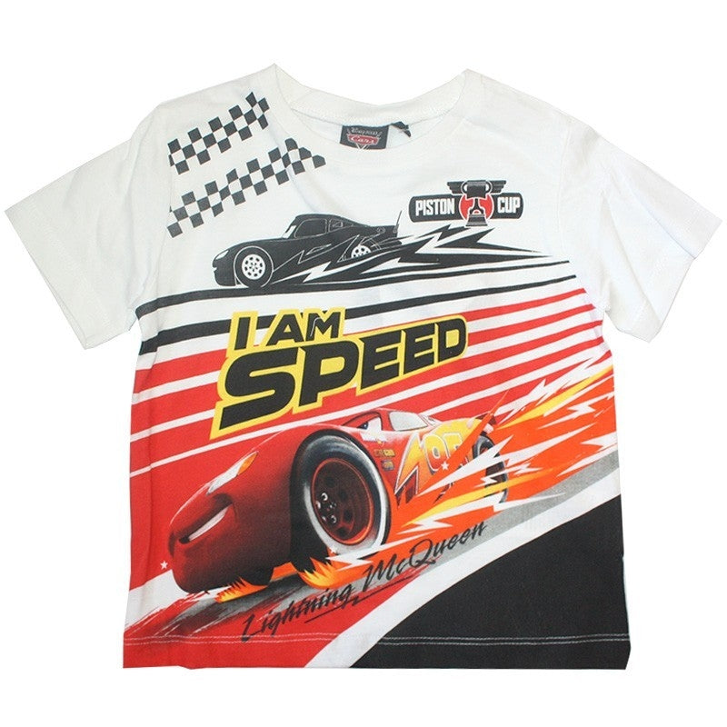 T-shirt Disney Cars 3/8 anni 100% Cotone - Mstore016