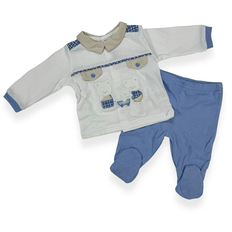 Tutina Clinica 2 pezzi Cotone Bidibimbo