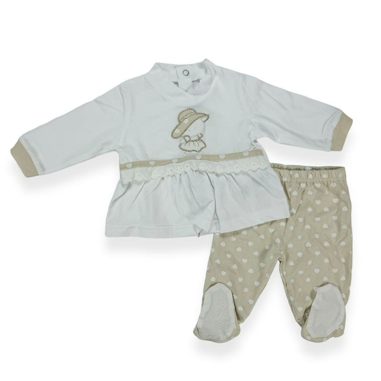 Tutina Clinica 2 pezzi Cotone Bidibimbo