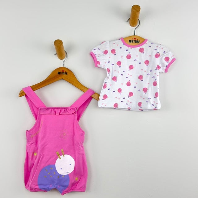 Salopette Neonata Pastello