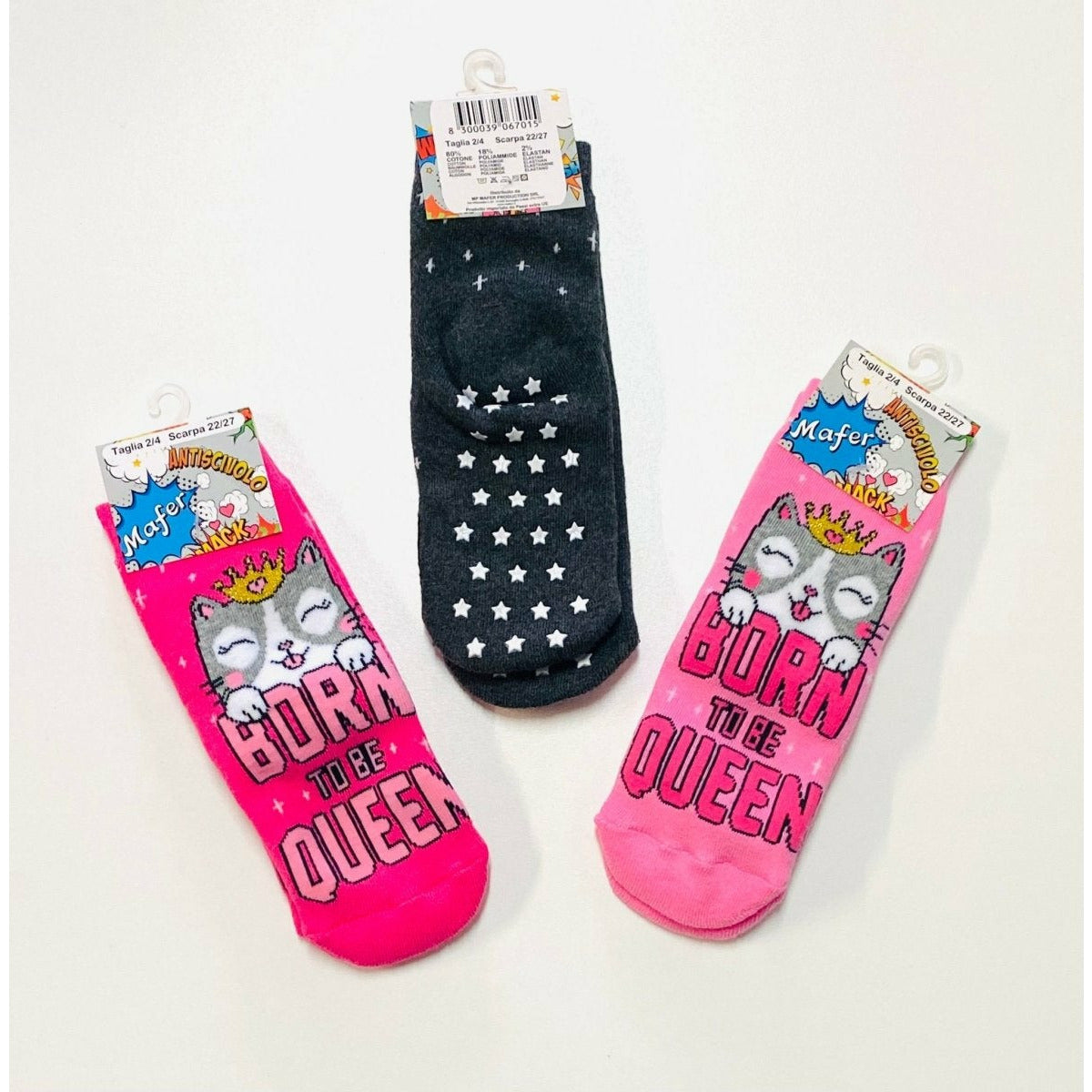 3 Calzini Antiscivolo 22/33 - Mstore016