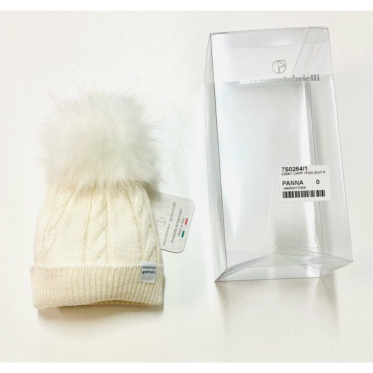 Cappello in Misto Lana Panna - Mstore016