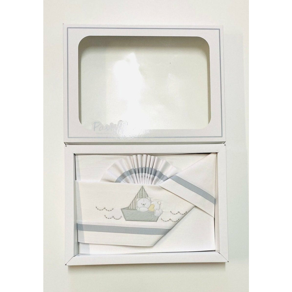 Completo Culla/Lettino Grigio Pastello 100% Cotone - Mstore016