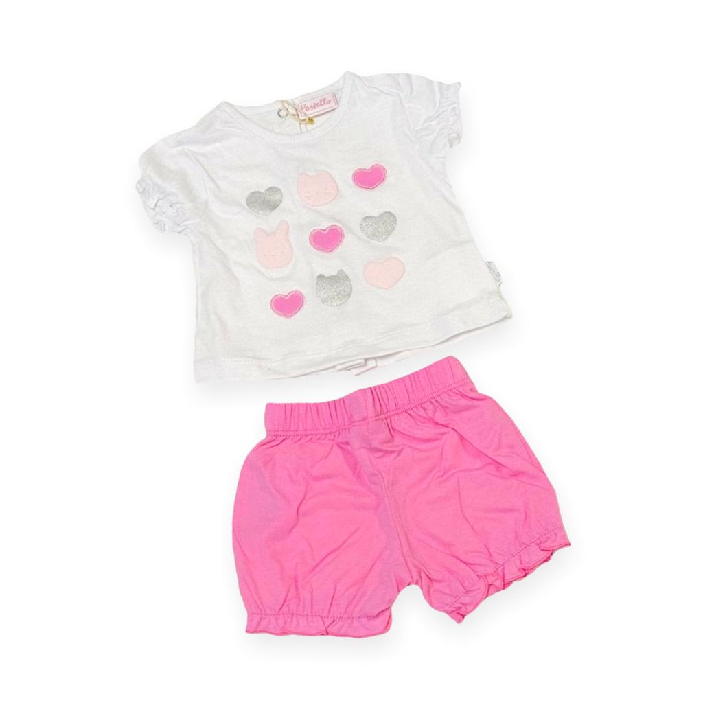 Completo Pastello 100% Cotone - Mstore016 - Pagliaccetto 100% Cotone - Pastello