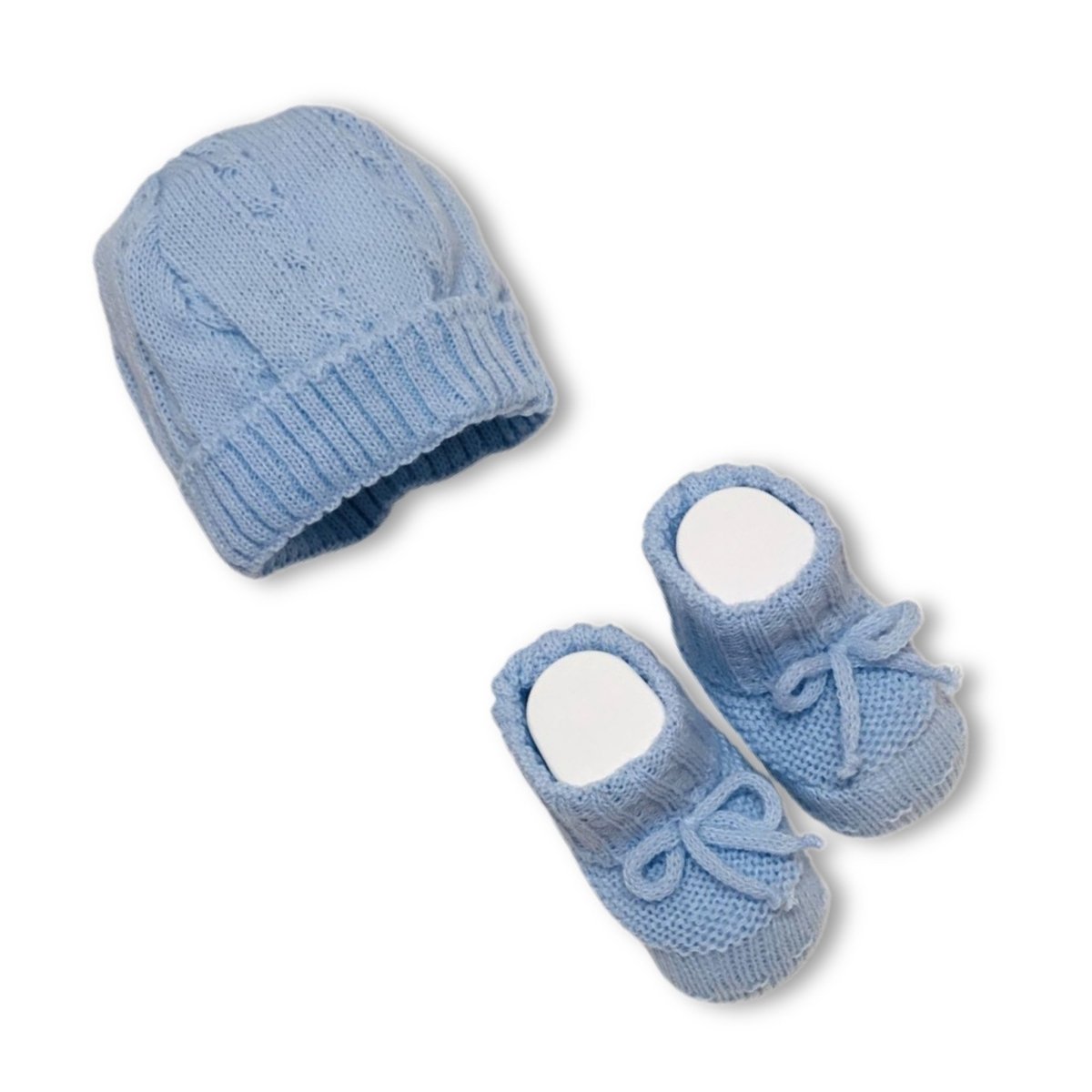 Set Cappello+Scarpe in Misto Lana 0/3 Mesi - Mstore016 - Set neonato - La Rocca