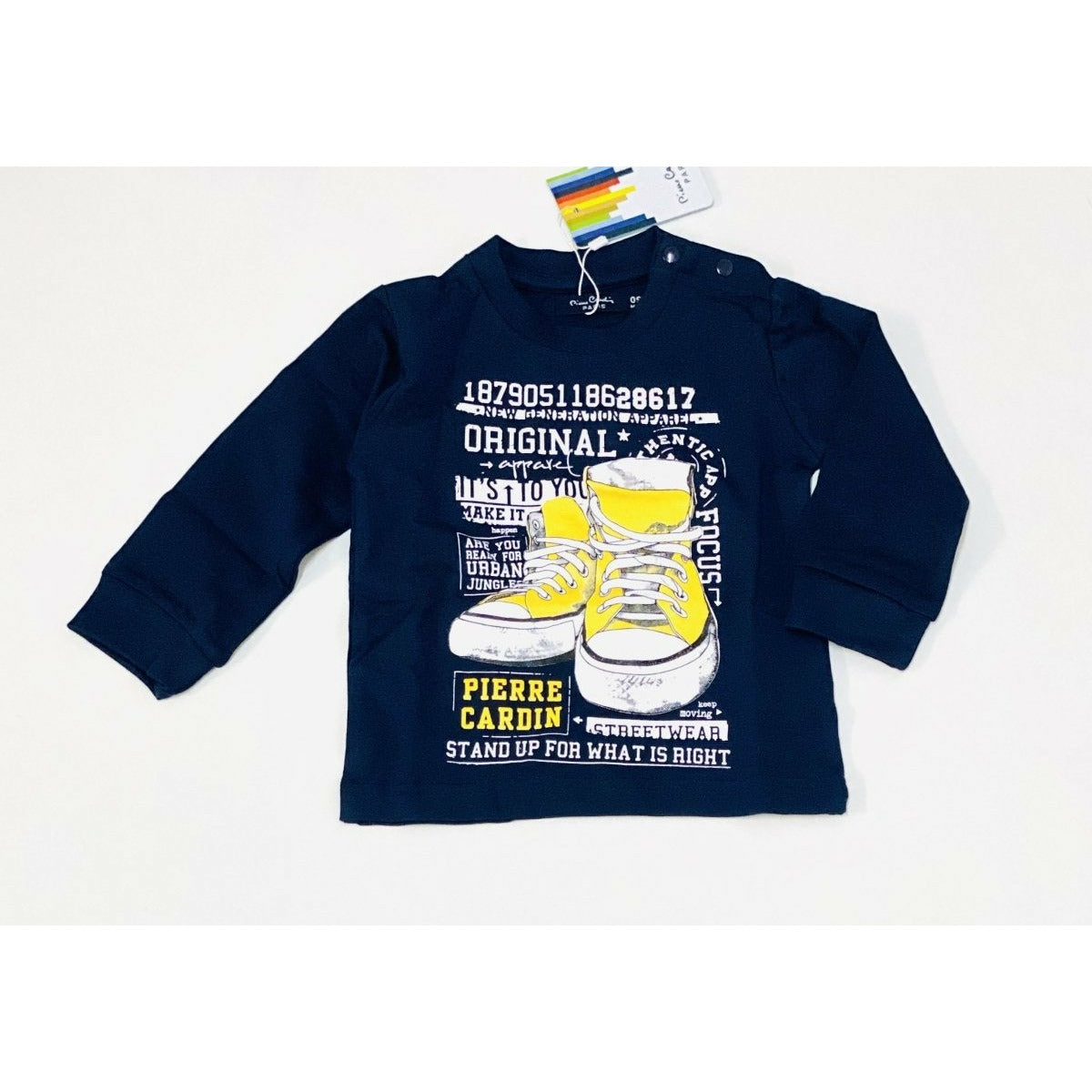 T-shirt Pierre Cardin manica lunga 9/30 mesi - Mstore016