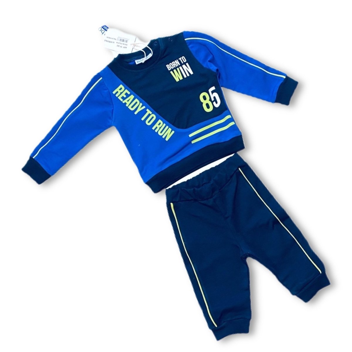 Tuta Bidibimbo Felpa In Cotone - Mstore016 - Tuta Neonata - Bidibimbo