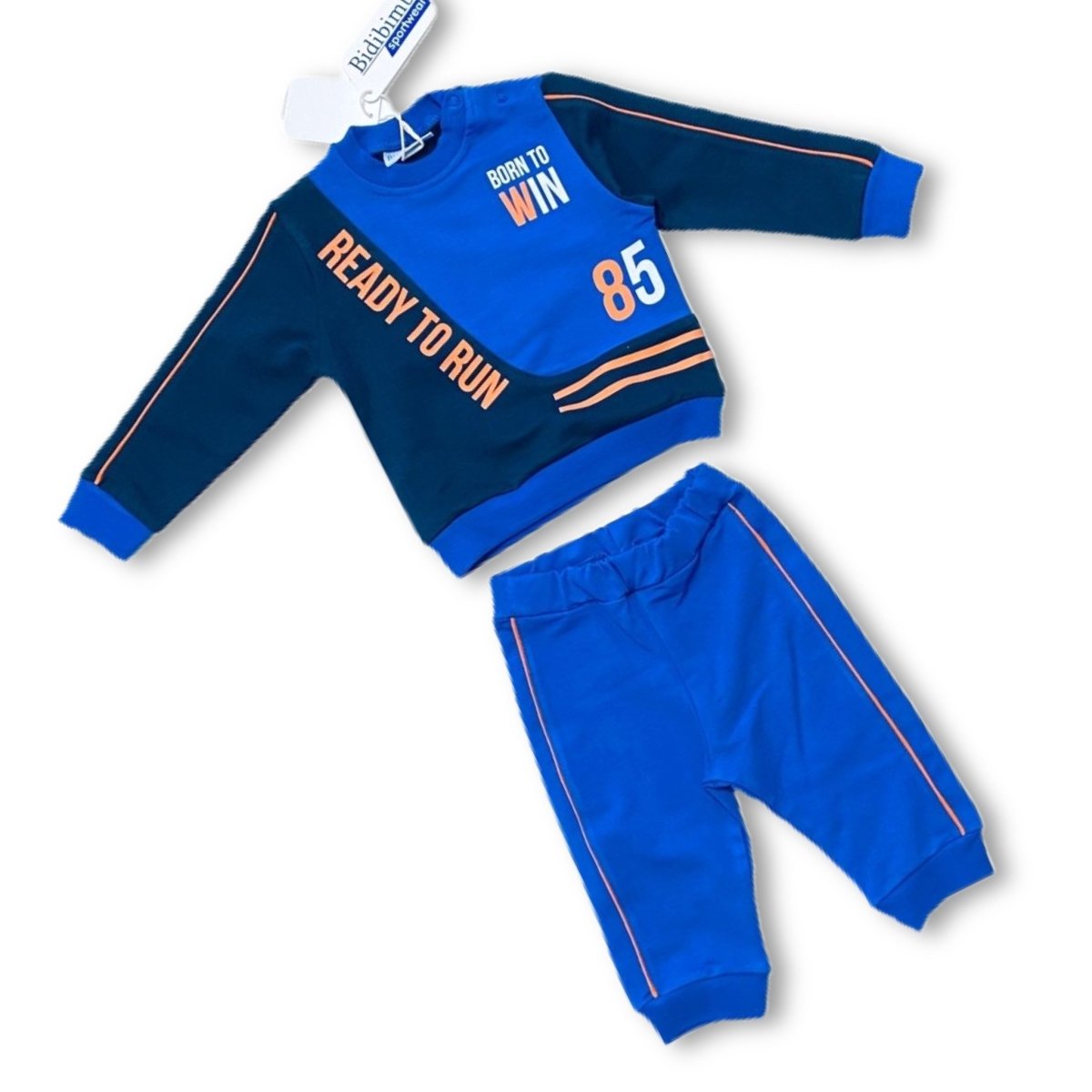 Tuta Bidibimbo Felpa In Cotone - Mstore016 - Tuta Neonata - Bidibimbo