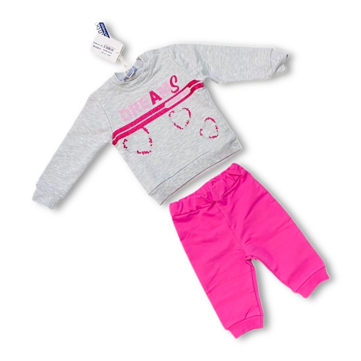 Tuta Bidibimbo Felpa In Cotone - Mstore016 - Tuta Neonata - Bidibimbo