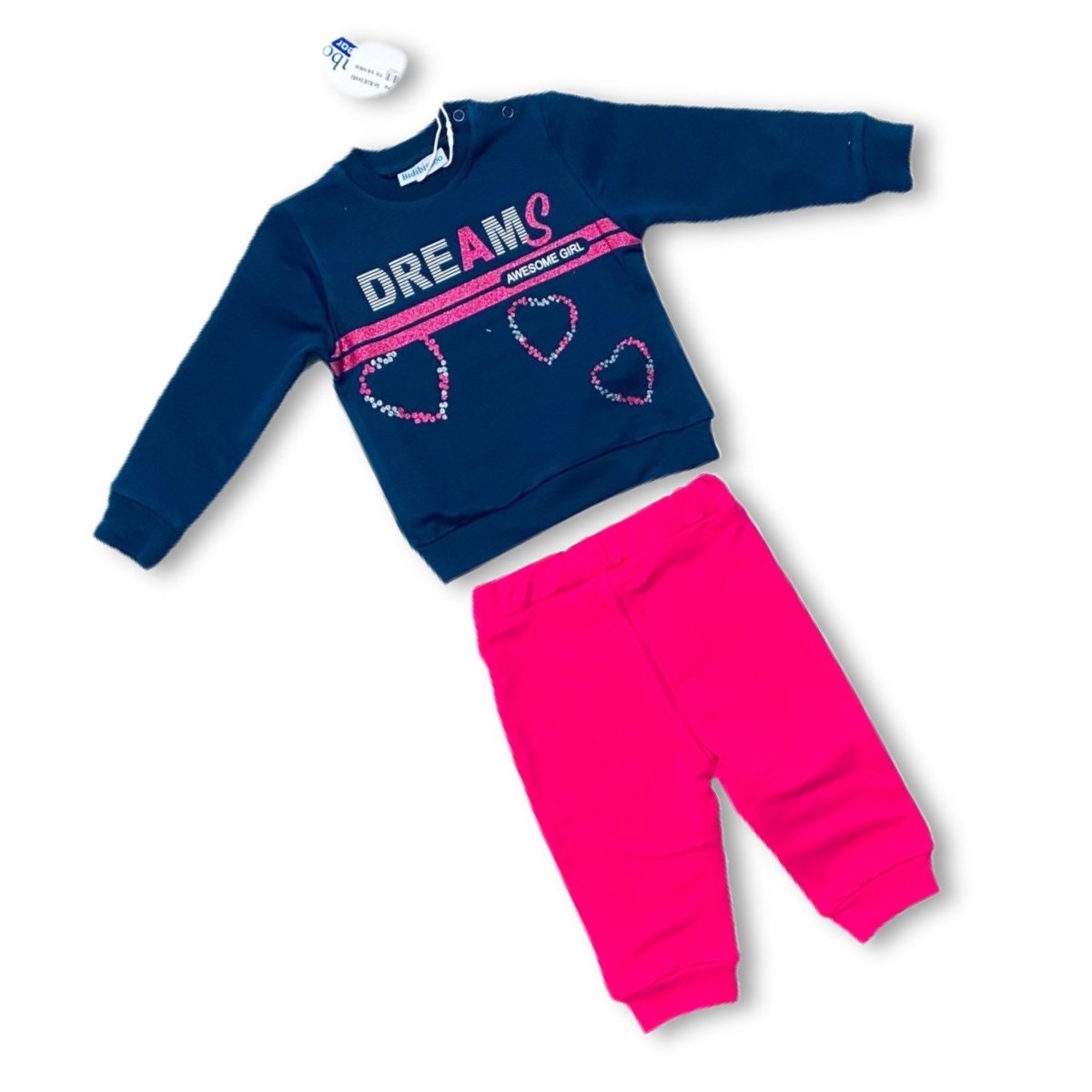 Tuta Bidibimbo Felpa In Cotone - Mstore016 - Tuta Neonata - Bidibimbo