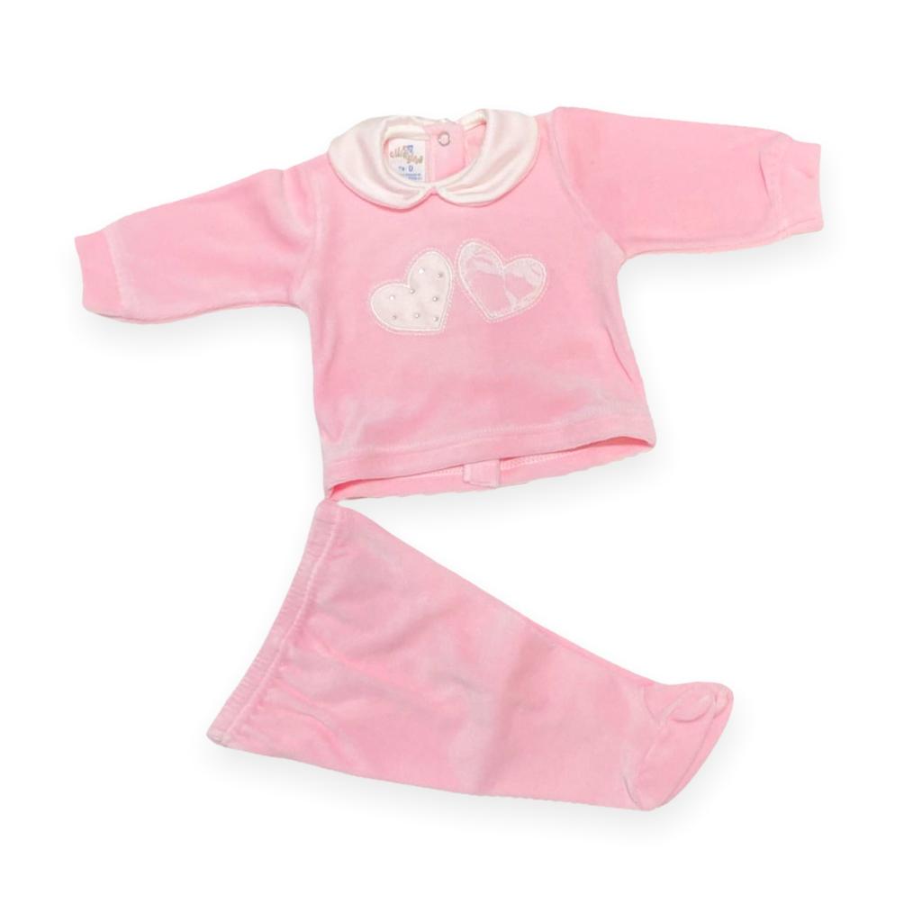 Tutina ciniglia Ciliegina Made in Italy - Mstore016 - Tutina ciniglia - Ciliegina