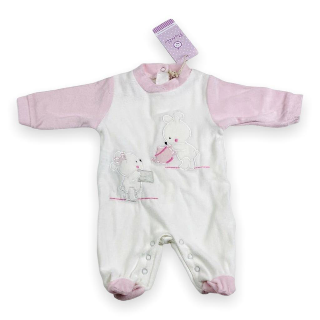 Tutina ciniglia Pastello - Mstore016 - Tutina ciniglia neonata - Pastello
