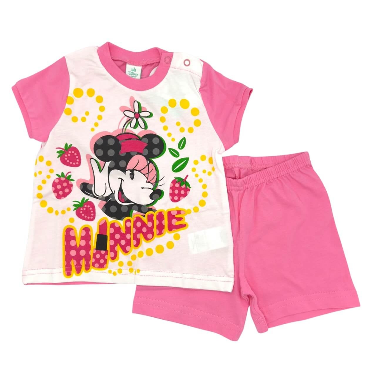 Pigiama Corto in Cotone Disney Minnie