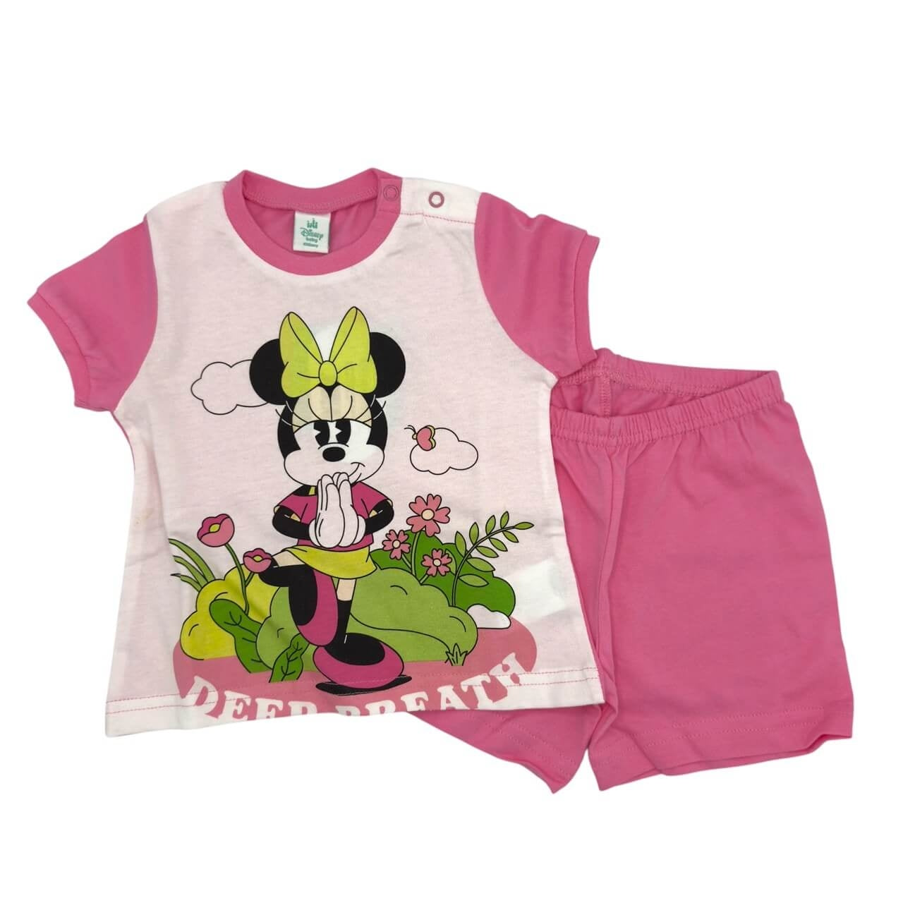 Pigiama Corto in Cotone Disney Minnie