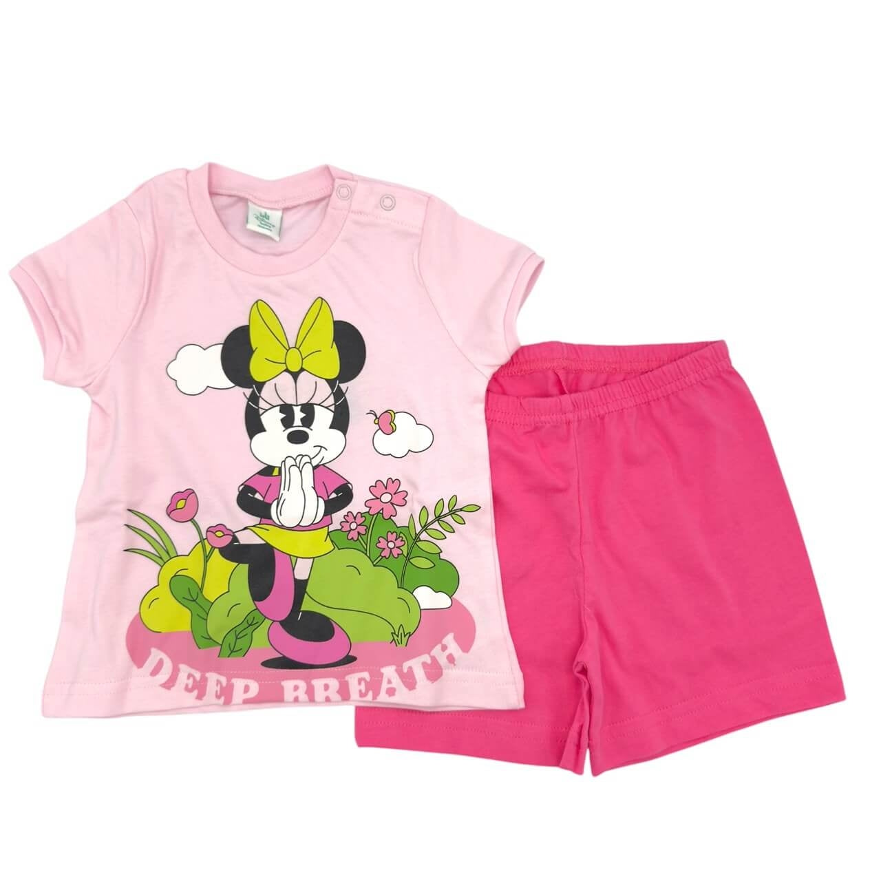 Pigiama Corto in Cotone Disney Minnie