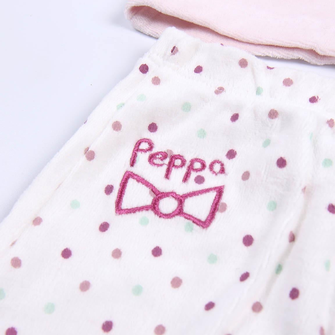 Tutina 2 Pezzi in Ciniglia Peppa Pig