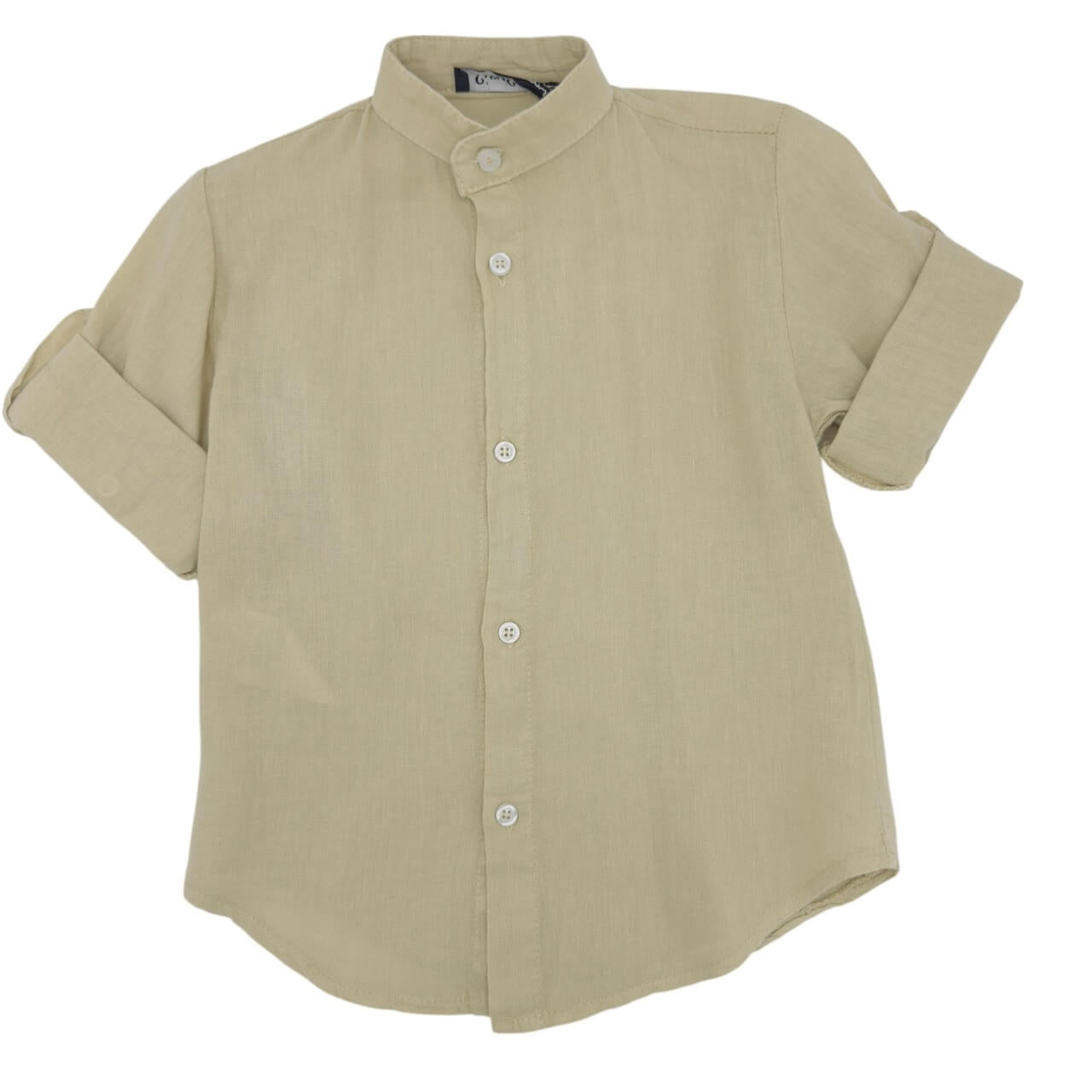 Camicia in Lino Collo Coreana Neonato