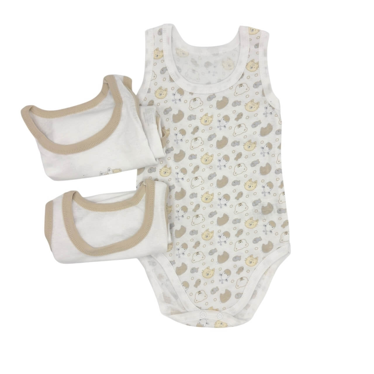 3 Body Canotta 100% Cotone Pastello