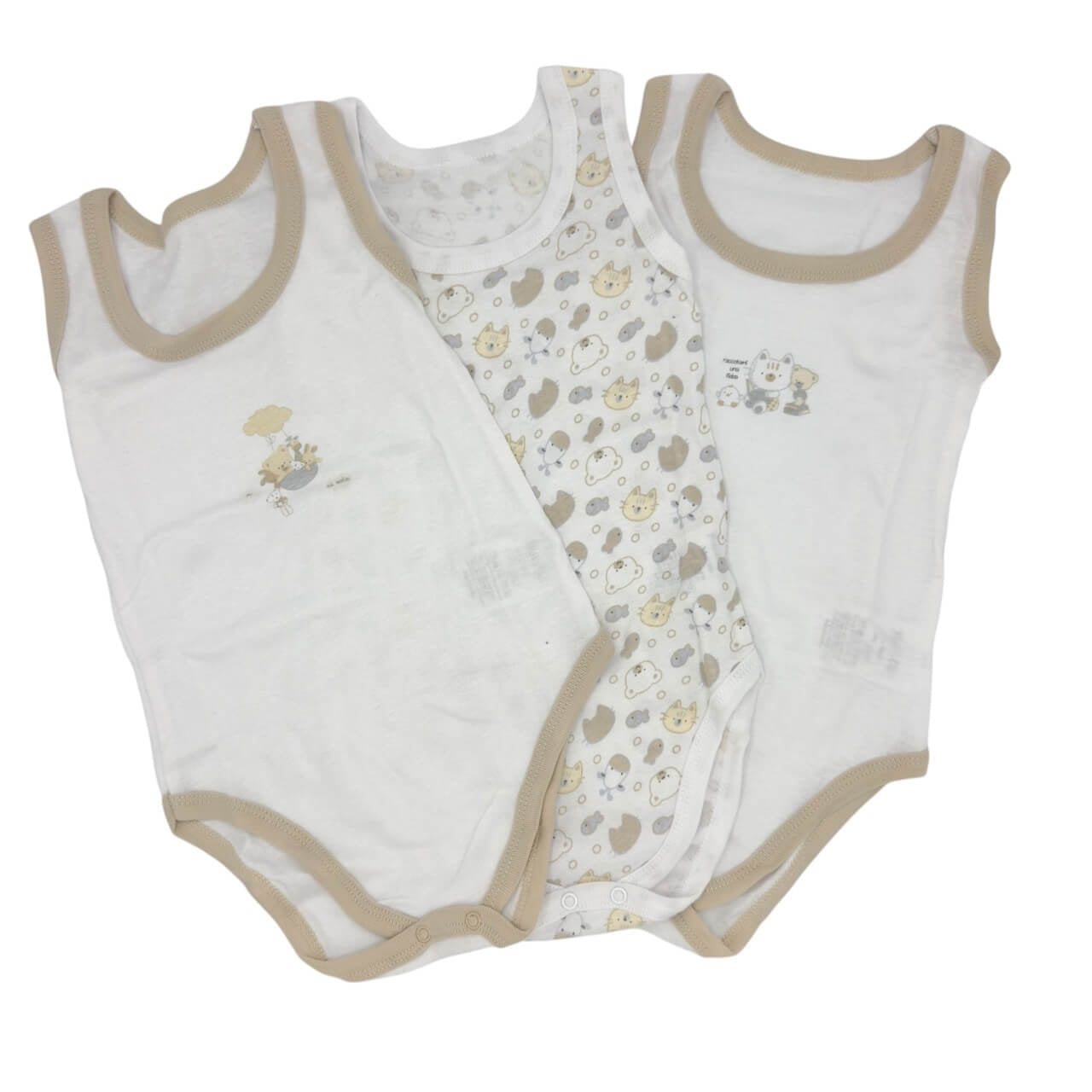 3 Body Canotta 100% Cotone Pastello