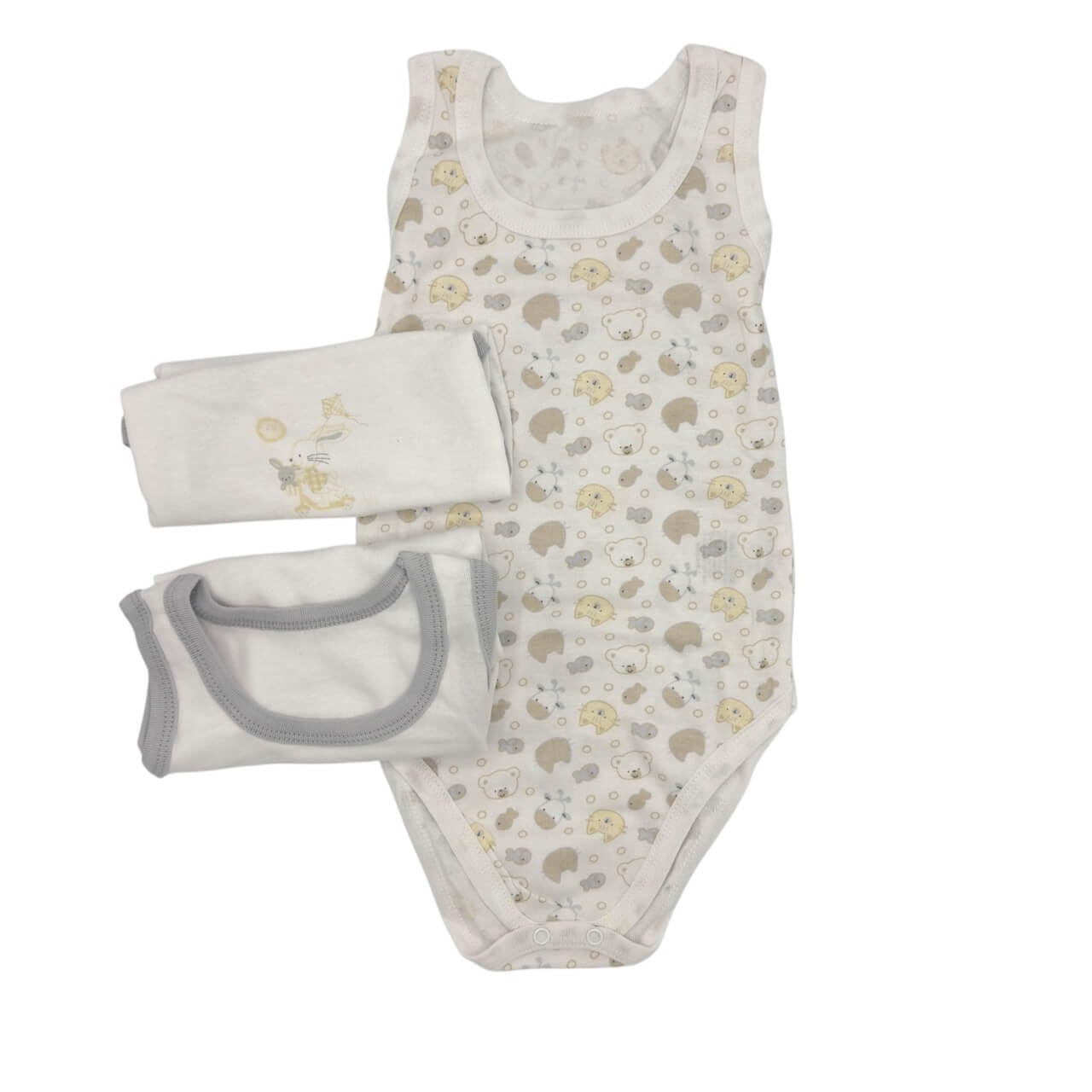 3 Body Canotta 100% Cotone Pastello