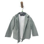 Completo – Camicia a Righe + T-shirt Bianca