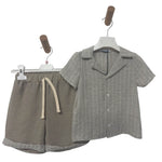 Completo bambino a righe